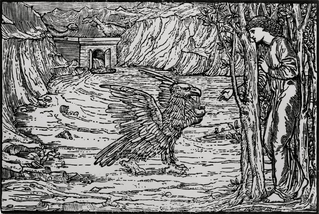 A Água Negra de Edward Coley (after) Burne Jones