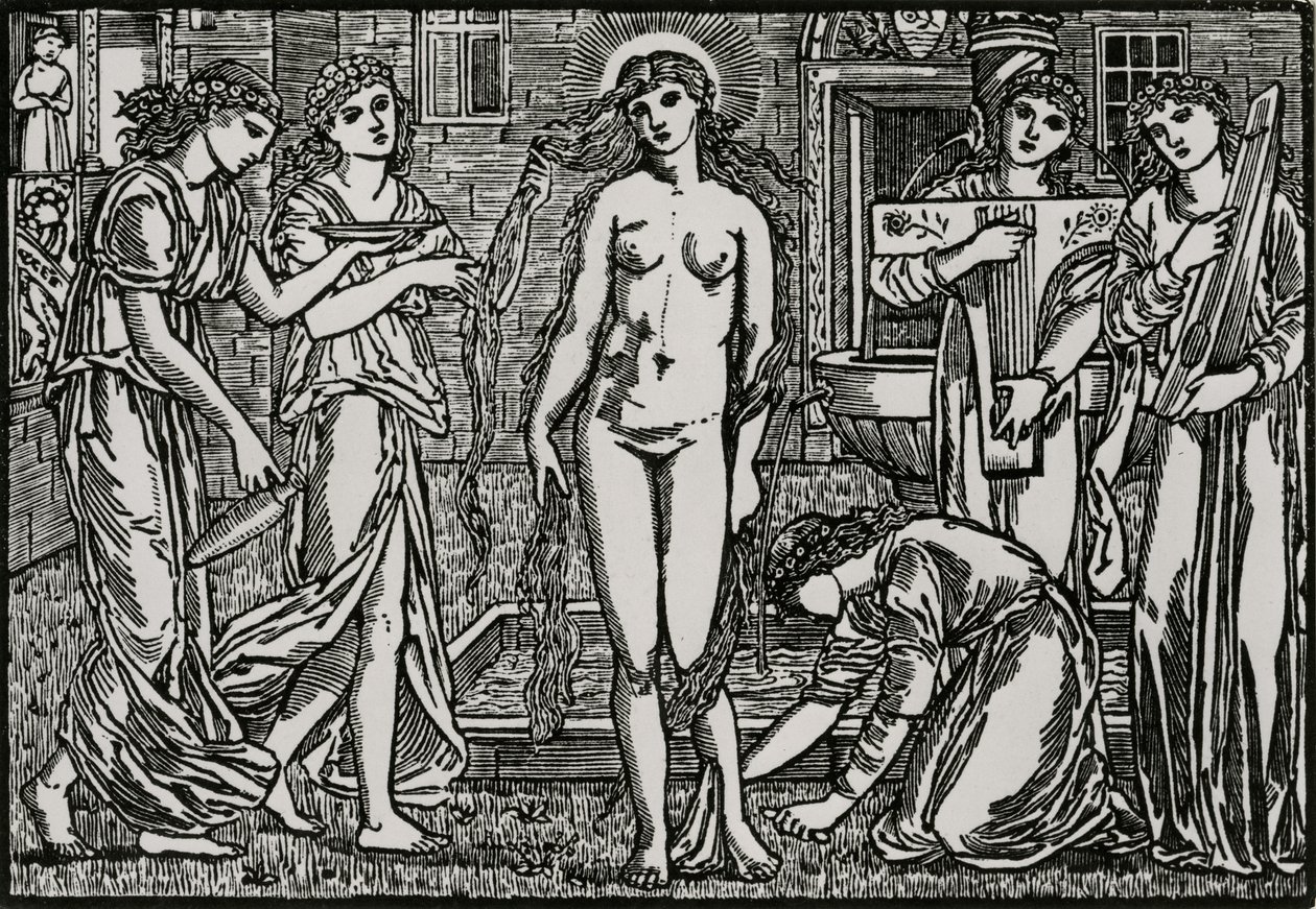 O Tribunal de Vénus de Edward Coley (after) Burne Jones
