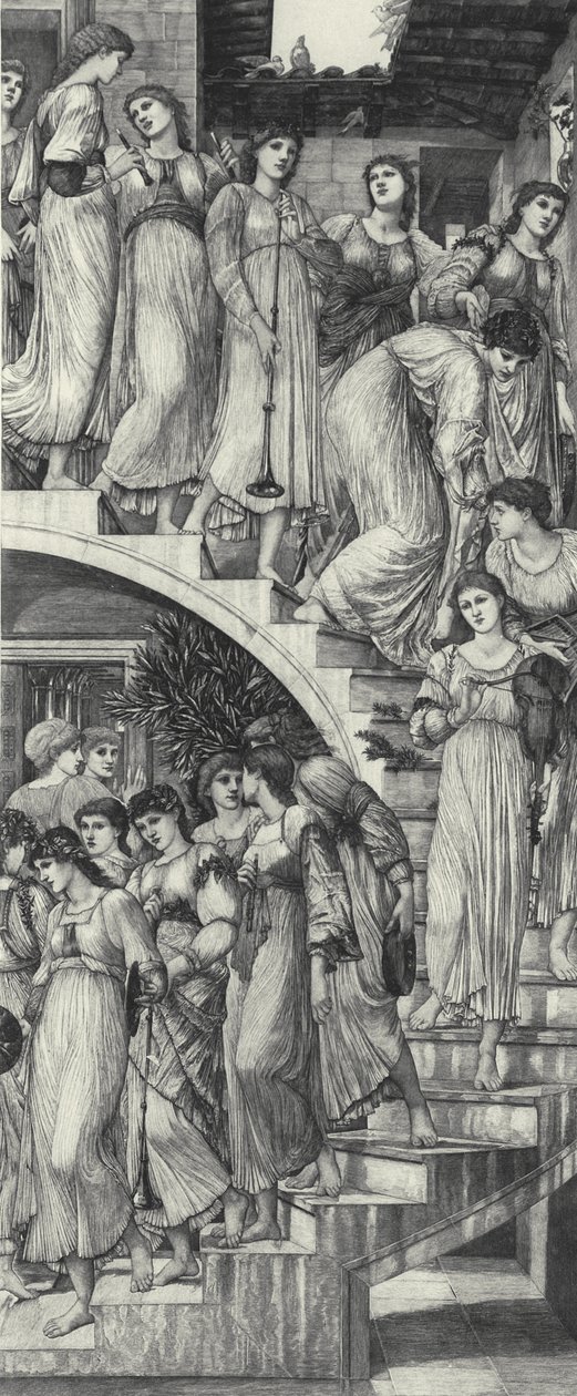 As Escadas Douradas de Edward Coley (after) Burne Jones
