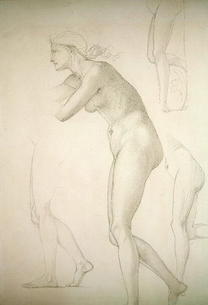 Galatea (lápis sobre papel) de Edward Coley Burne Jones
