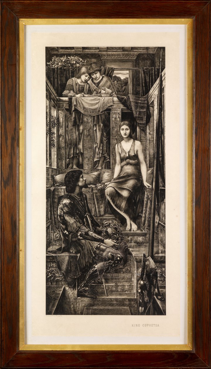 Rei Cophetua e a Beggar-Maid (fotogravura) de Edward Burne Jones