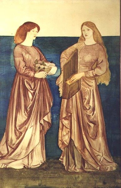 Santa Dorothy e Santa Cecília de Edward Coley Burne Jones