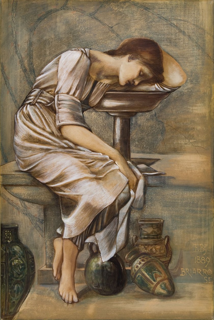 Estudo para a série Briar Rose de Edward Coley Burne Jones