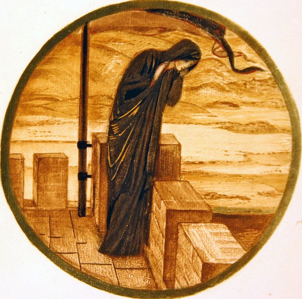 O Livro das Flores: Ele não vem? de Edward Coley Burne Jones