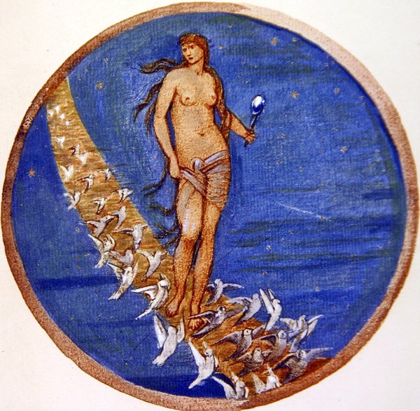 O Livro das Flores: V. Rosa do Céu de Edward Coley Burne Jones