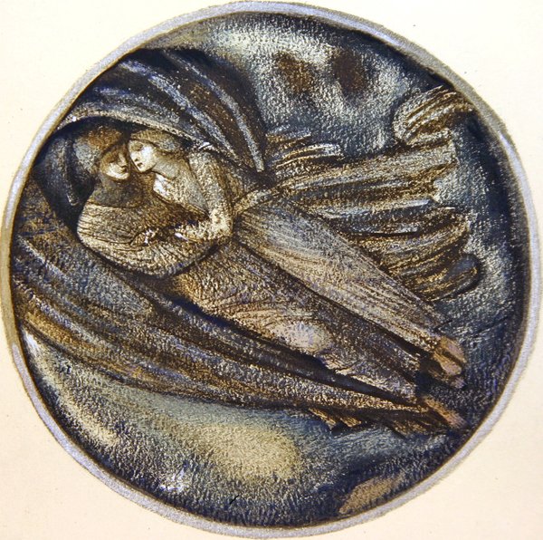 O Livro das Flores: XXII. Com o Vento de Edward Coley Burne Jones