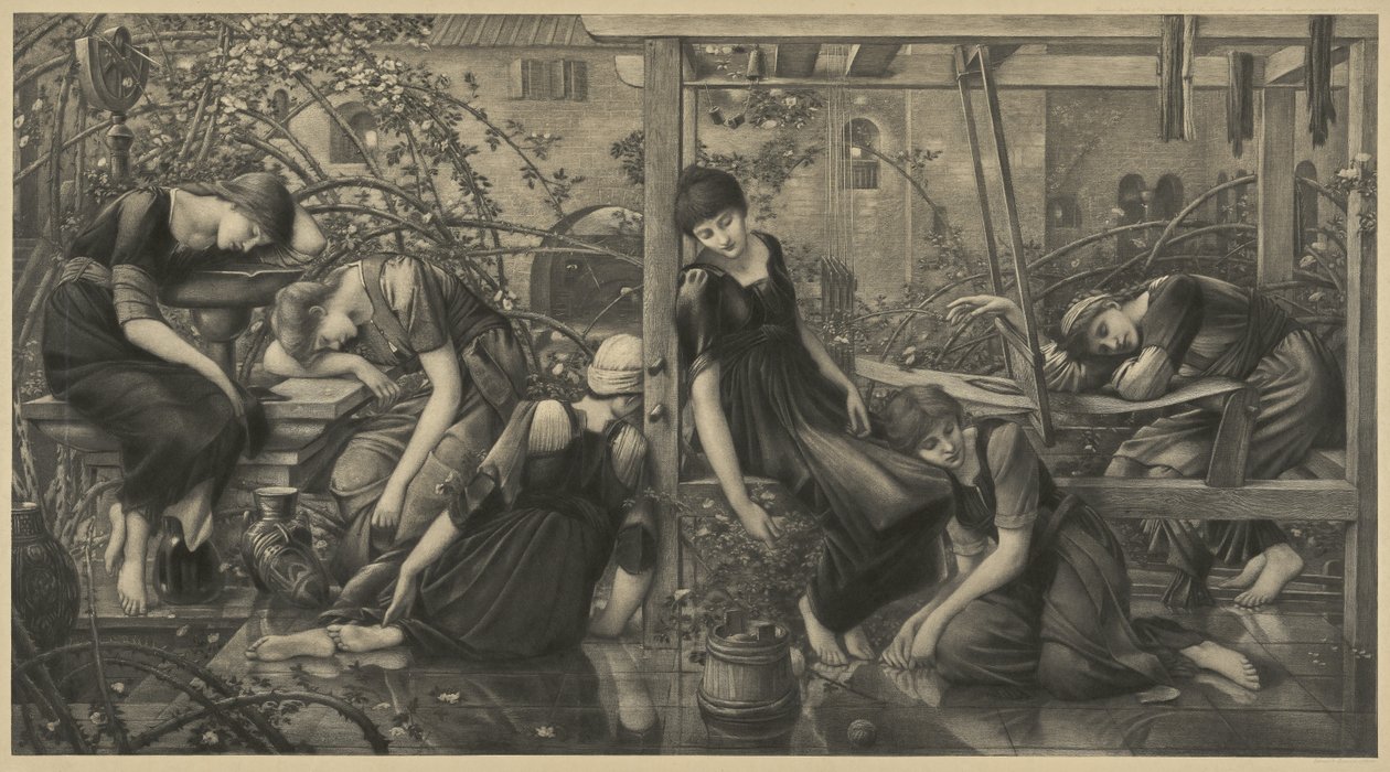 O Tribunal do Jardim de Edward Coley Burne-Jones