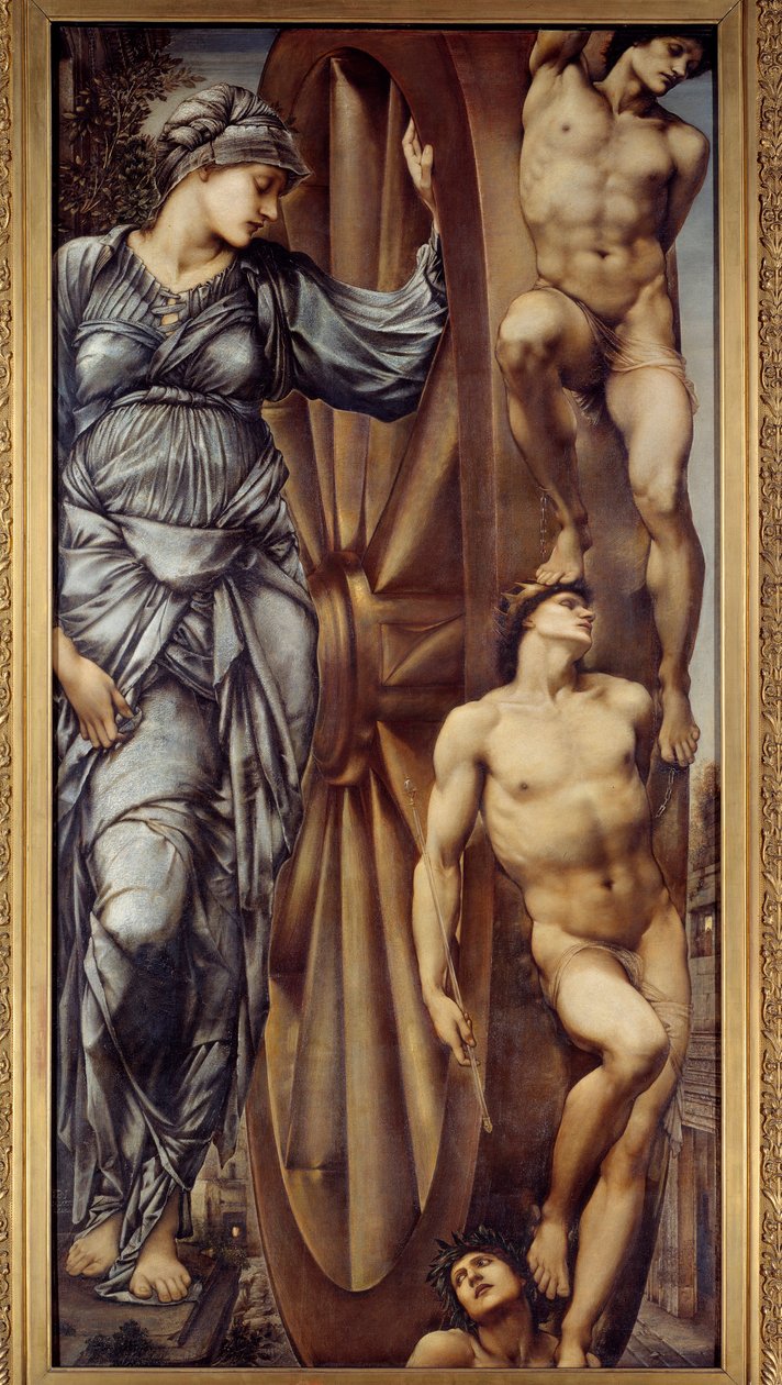 A roda da fortuna. Pintura de Jones Edward Burne (1833-1898) EC.ang de Edward Burne Jones