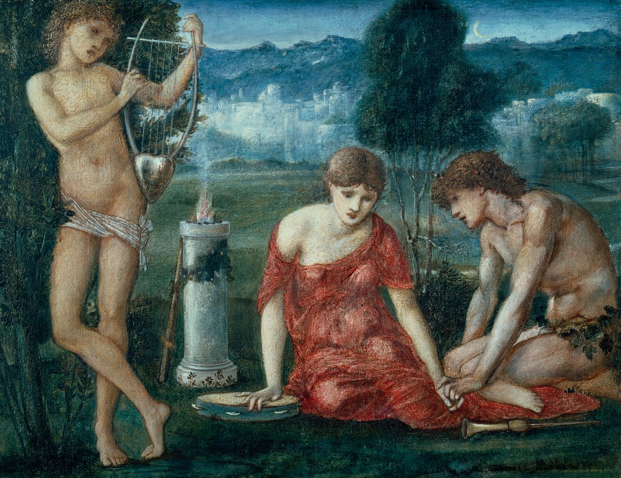 Um sacrifício a Hímen, 1875 de Edward Burne Jones