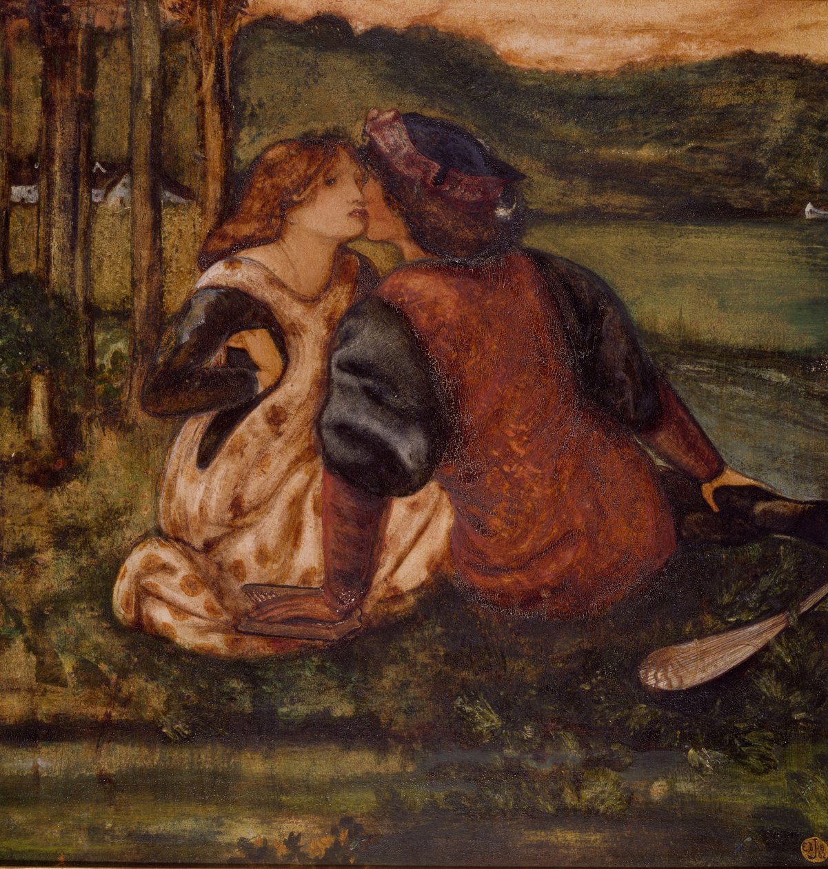 Um Idílio, 1862 de Edward Burne Jones