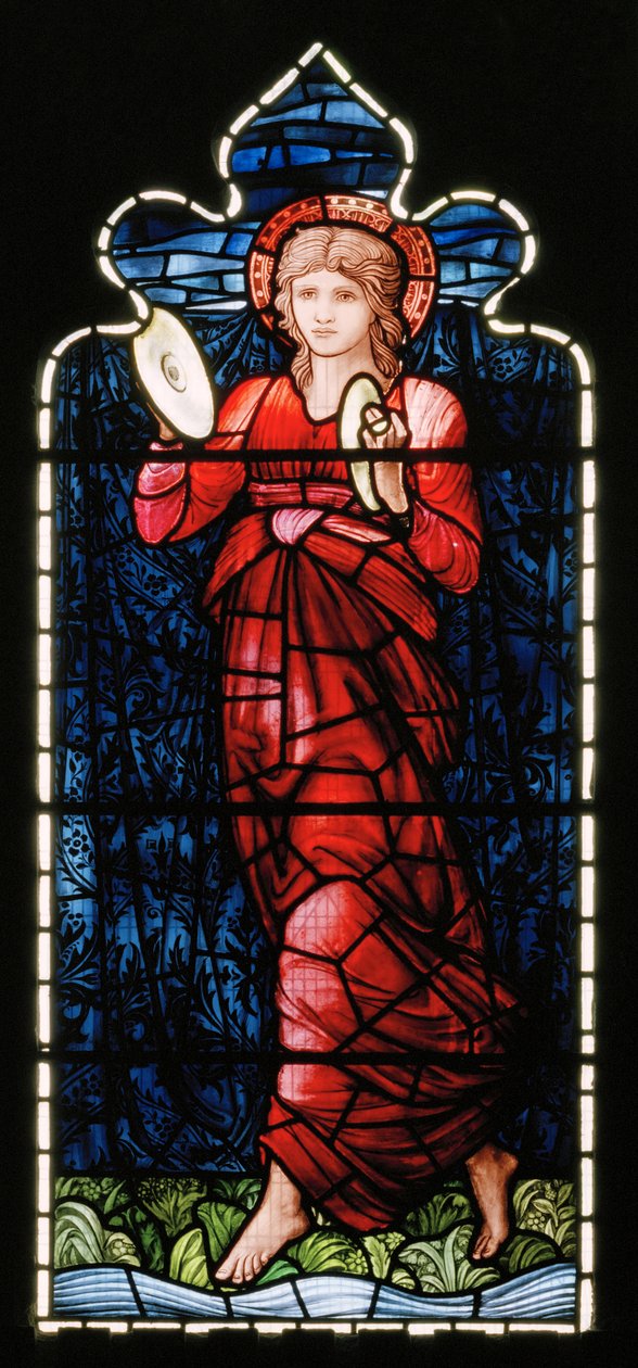 Ashton Under Lyne, Igreja Congregacional de Albion, Morris & Co., Edward Burne-Jones, Miriam, 1896 de Edward Burne Jones