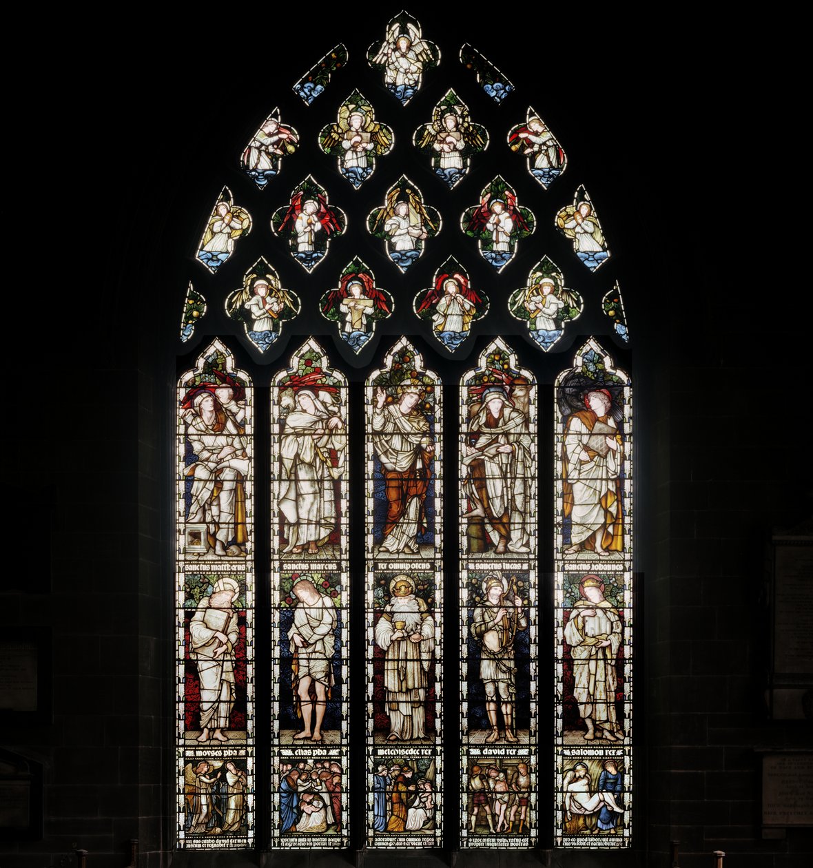 Birmingham, St Martin na Praça de Touros, Morris & Co., Edward Burne-Jones, Janela Geral, 1876 de Edward Burne Jones