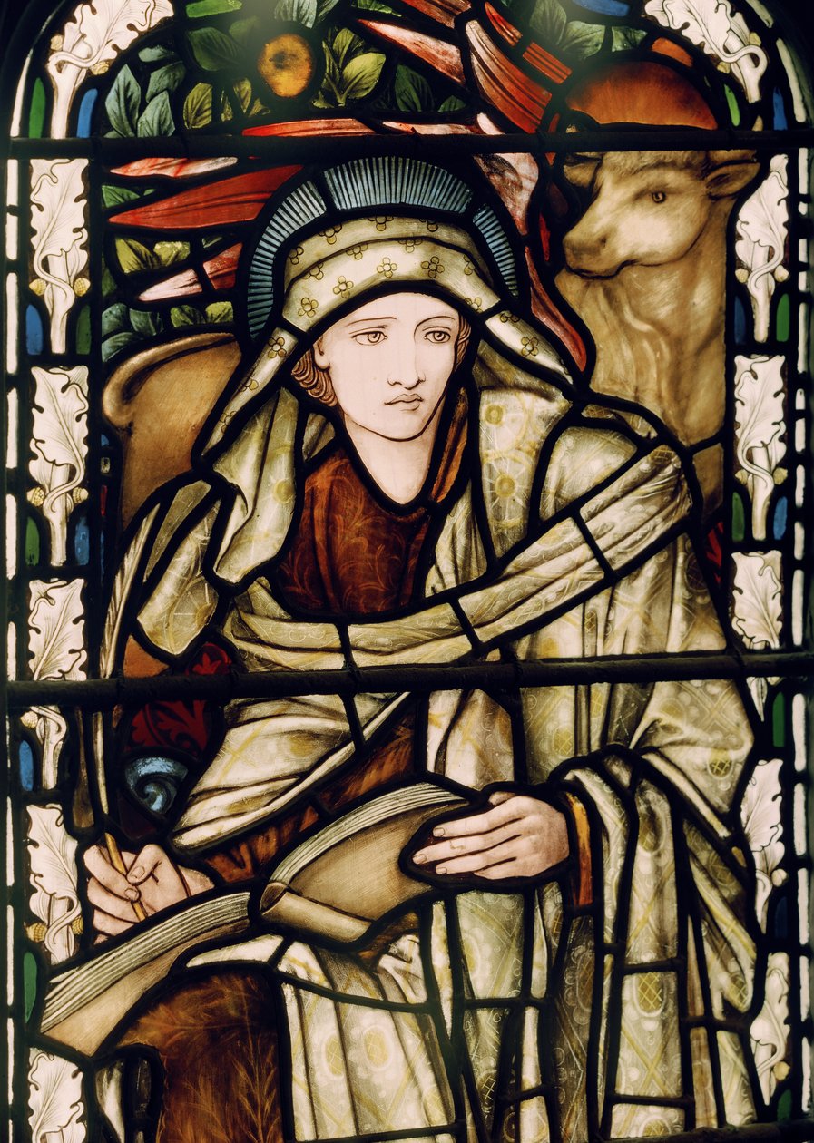 Birmingham, St Martin na arena de touros, Morris & Co., Edward Burne-Jones, São Lucas, 1876 de Edward Burne Jones