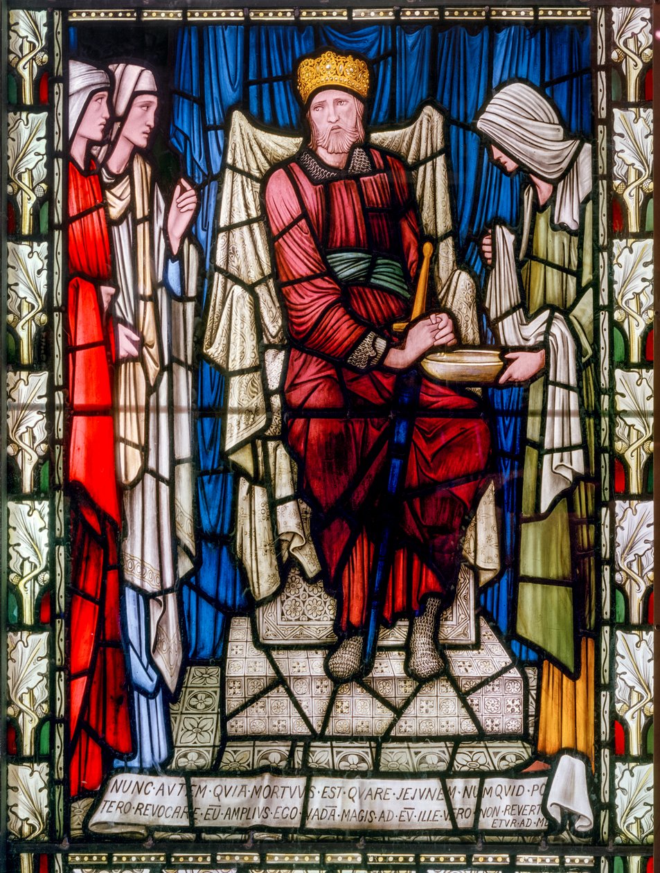 David Consoled, c.1896 (vidro manchado) de Edward Coley Burne Jones