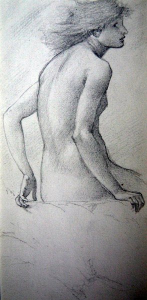 Fada do Morro (ver 452518 verso) de Edward Burne Jones