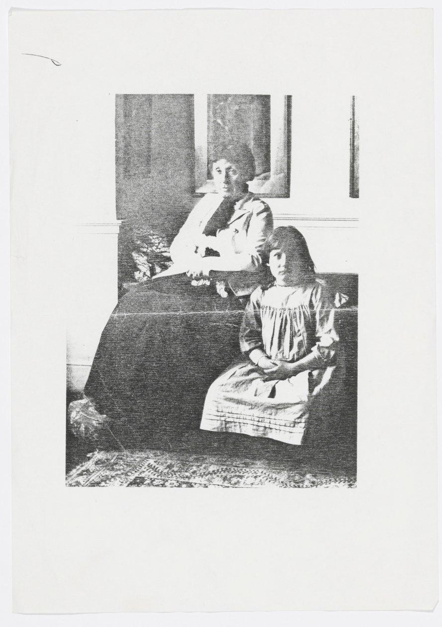 Carta para a neta do artista, Angela Thirkell (lápis sobre papel) de Edward Burne Jones