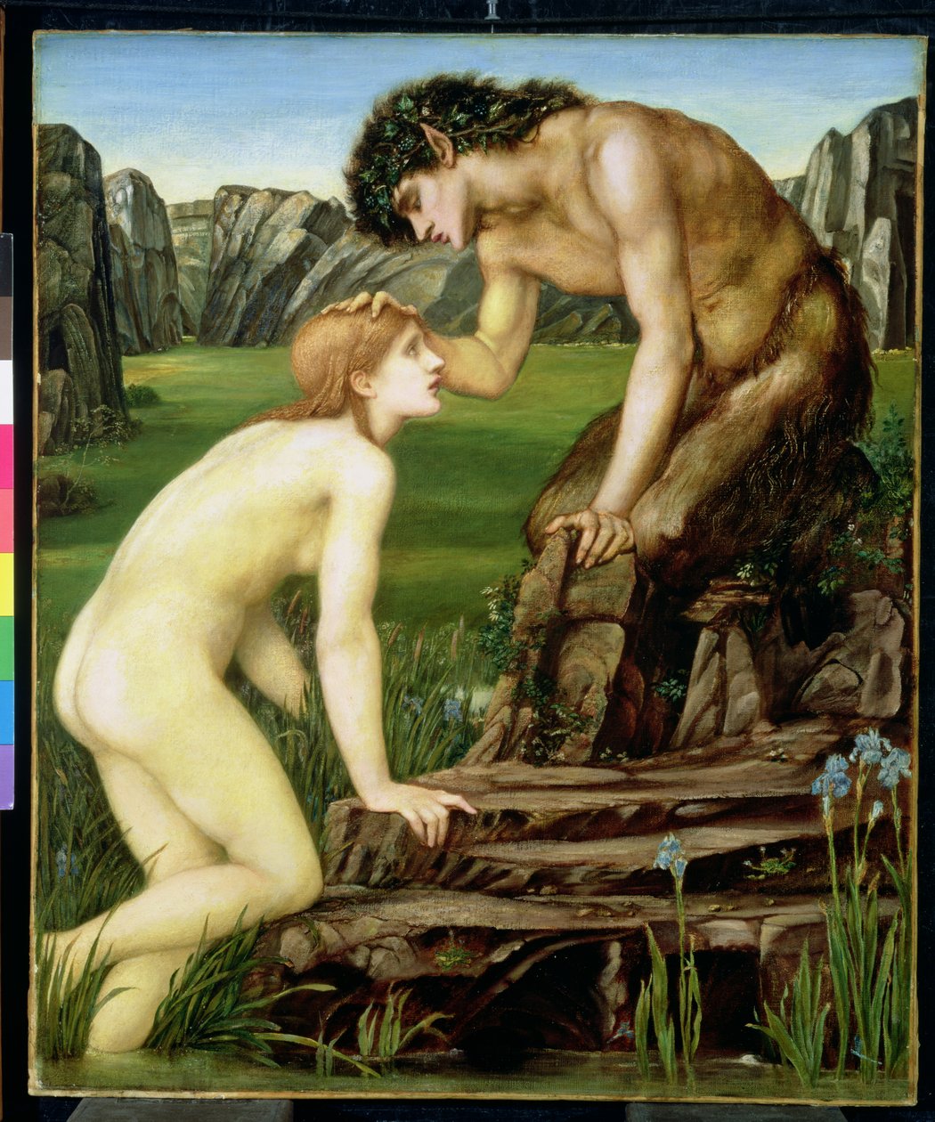 Pan e Psique, 1872-74 de Edward Burne Jones