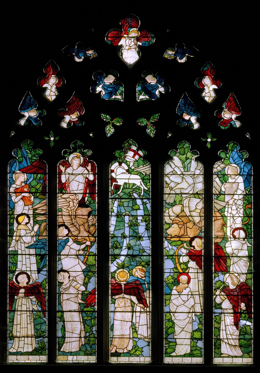 Rios do Paraíso, 1875 de Edward Burne Jones