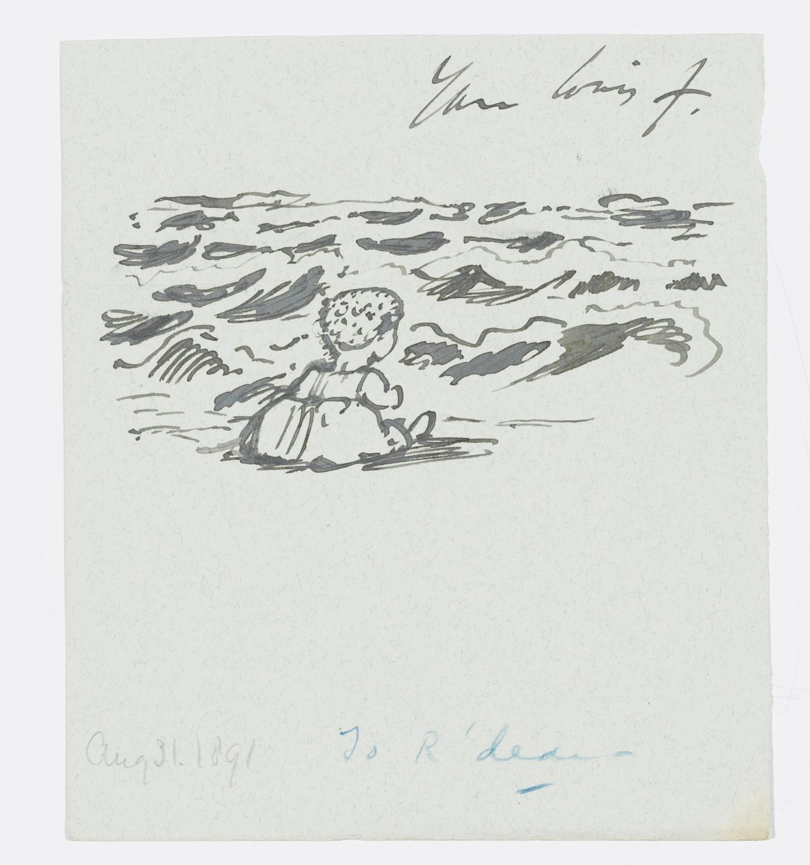 Seaside, Carta para a neta do artista, Angela Thirkell, 31 de agosto de Edward Burne Jones