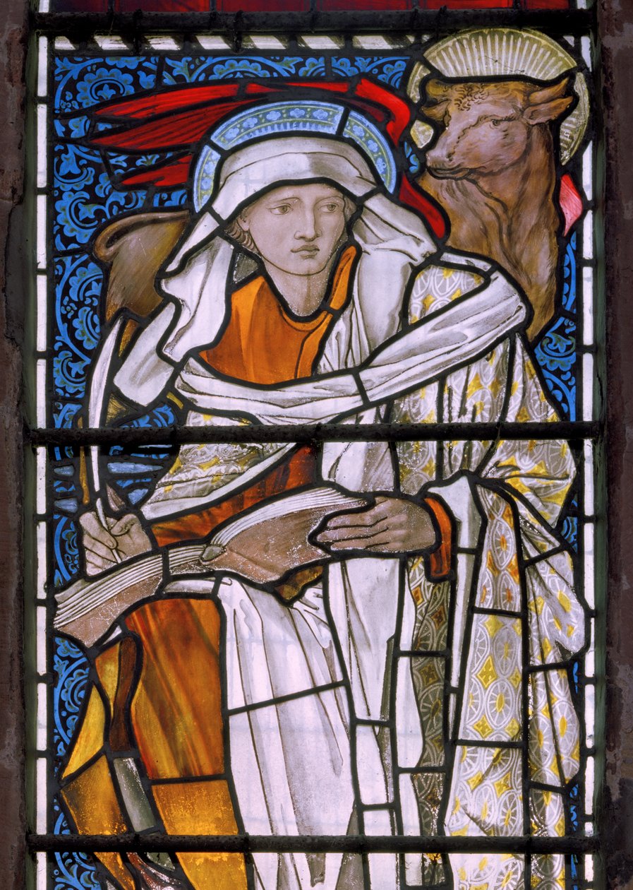 São Lucas, 1877 (vitral) de Edward Burne Jones