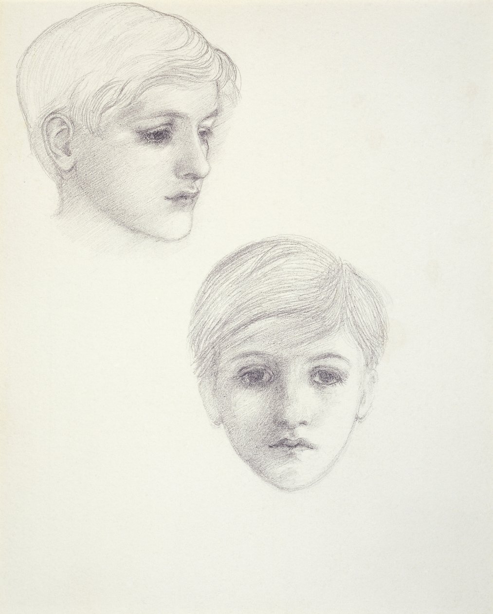 Estudos do Filho do Artista, Filipe, quando menino, c.1875, c.1875 de Edward Burne Jones