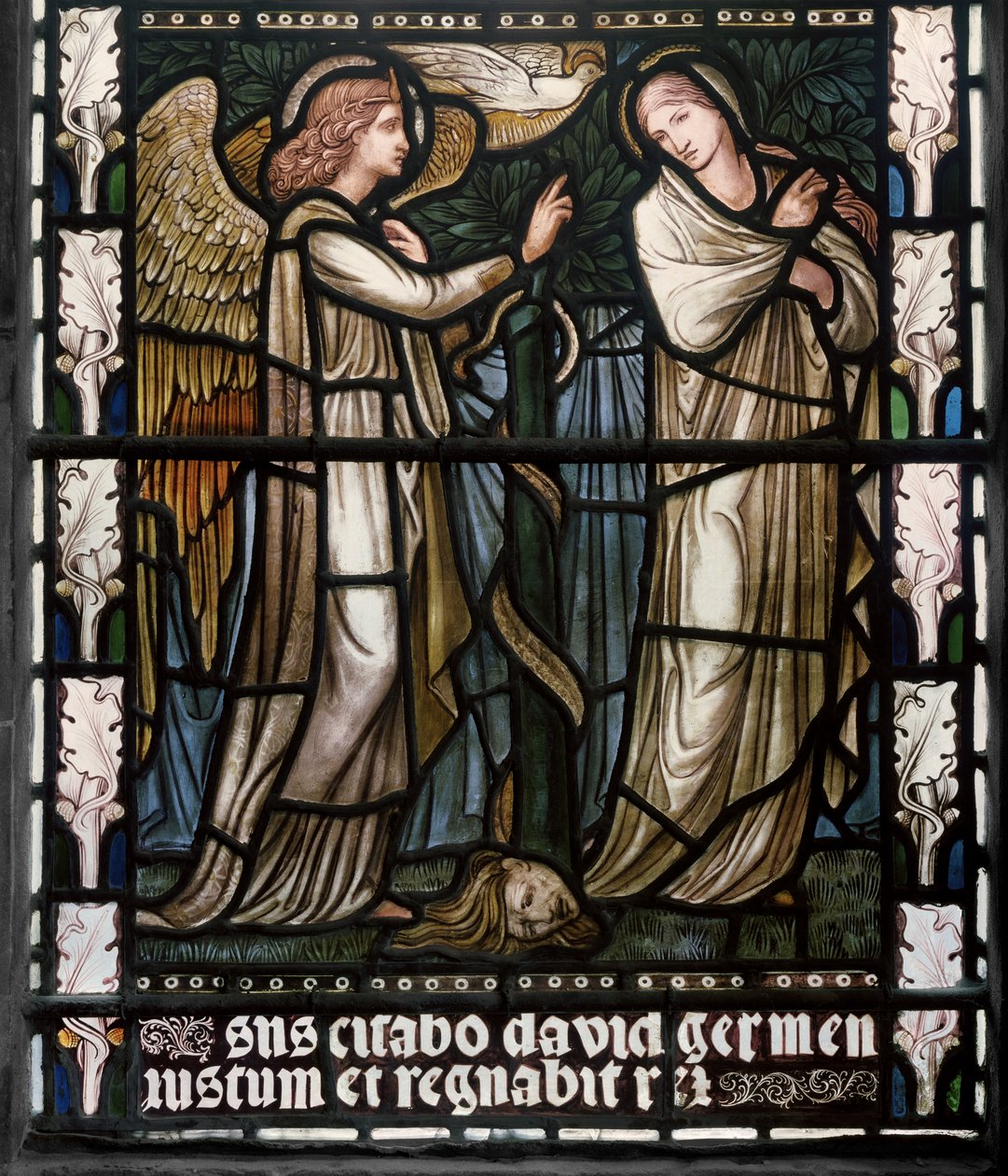A Anunciação, 1876 (vitral) de Edward Burne Jones