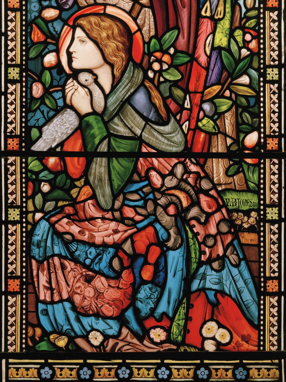A Anunciação, c.1860 (vitral) de Edward Burne Jones