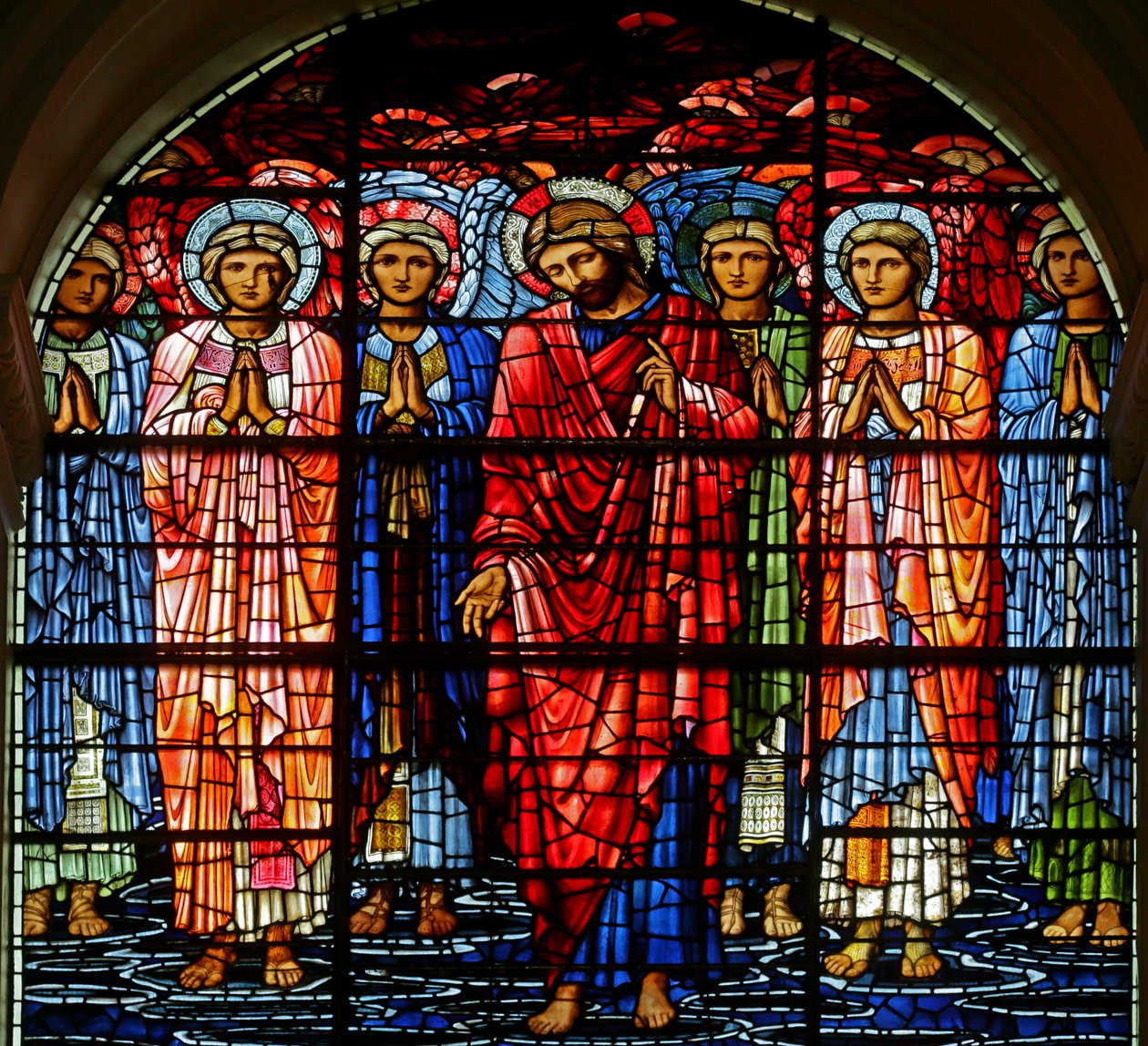 A Ascensão, 1885-1897 (vitral) de Edward Burne Jones