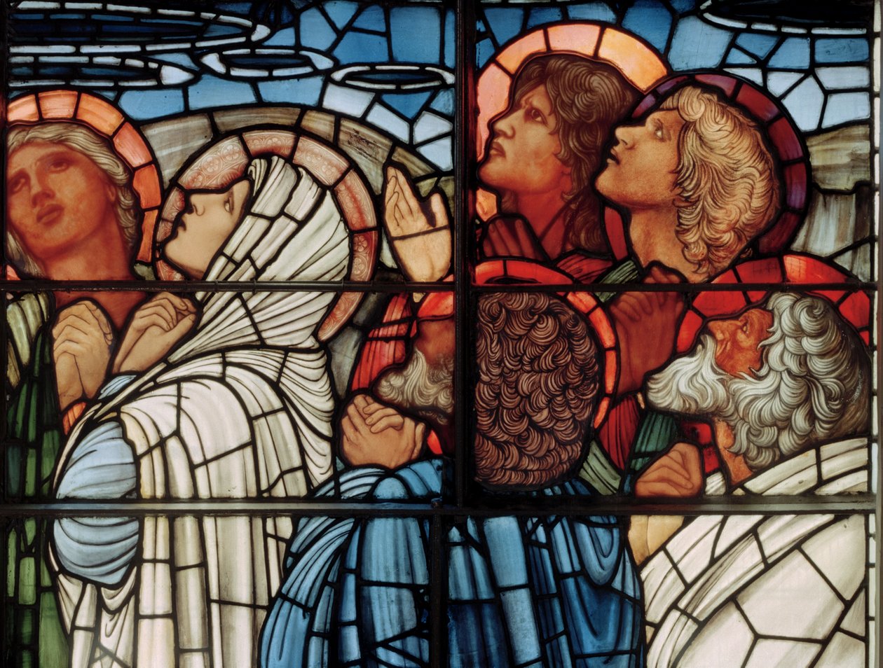 A janela da ascensão, detalhe, 1885 (vitral) de Edward Burne Jones