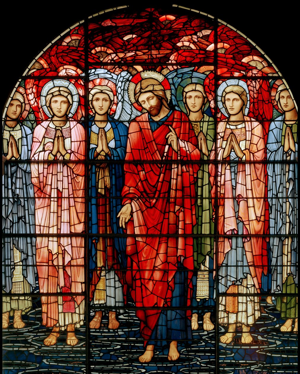A janela da ascensão, detalhe, 1885 (vitral) de Edward Burne Jones