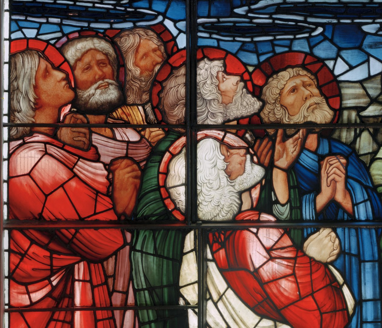 A janela da ascensão, detalhe, 1885 (vitral) de Edward Burne Jones