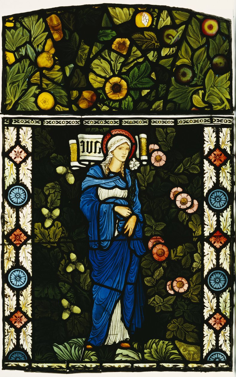A bem-aventurada Virgem Maria, Morris & Co. de Edward Burne Jones
