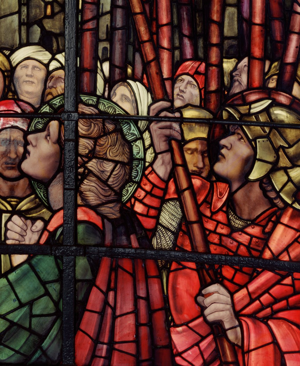 A Janela da Crucificação, detalhe, 1888 (vitral) de Edward Burne Jones