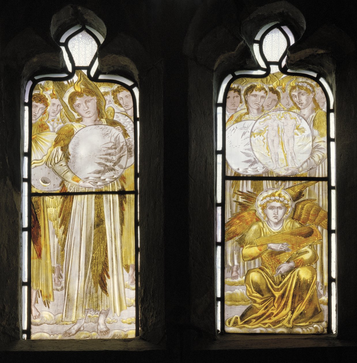 Os Dias da Criação, detalhe, 1870 de Edward Burne Jones