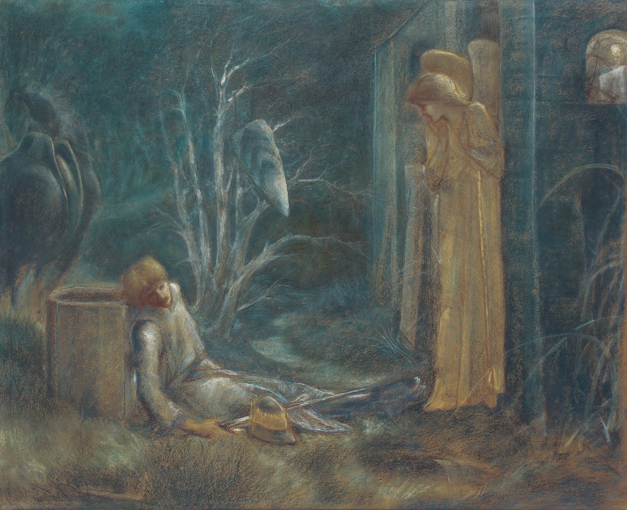 O sonho de Lancelot, de Edward Burne Jones