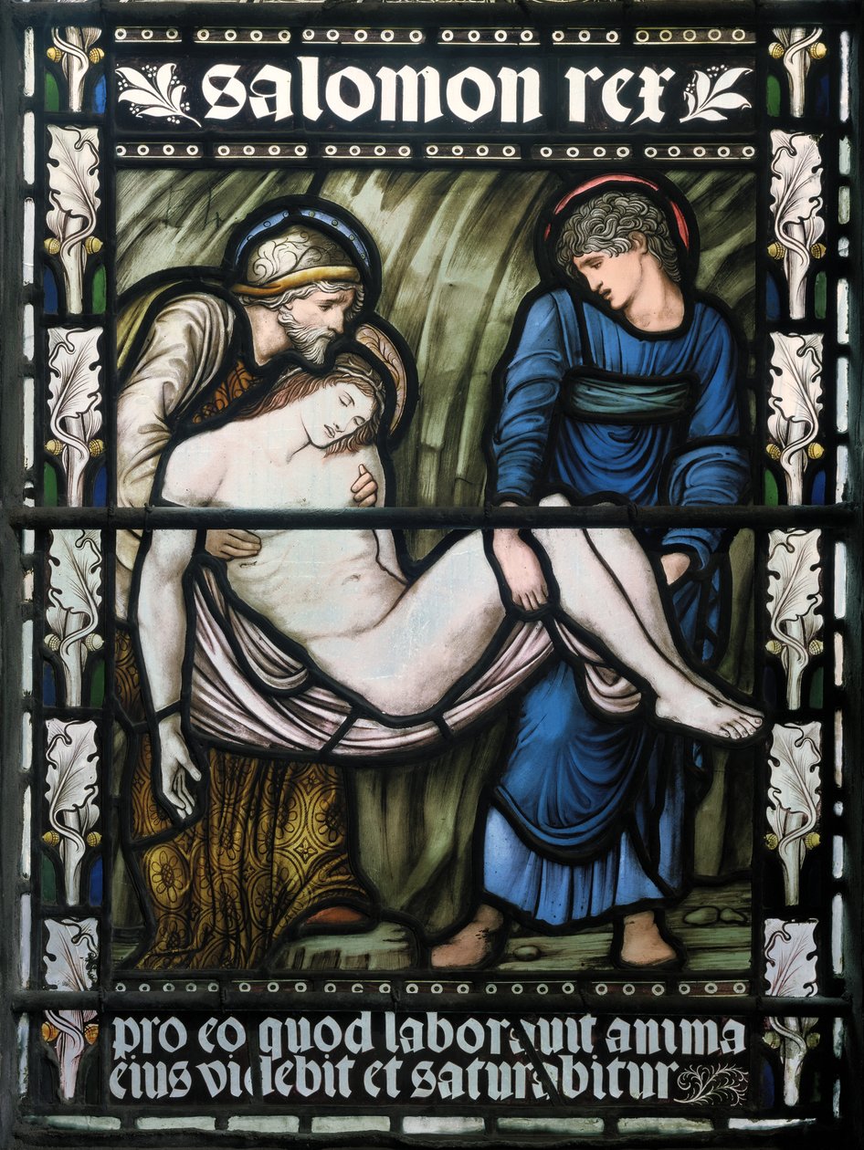 O Entombment, 1876 (vitral) de Edward Burne Jones