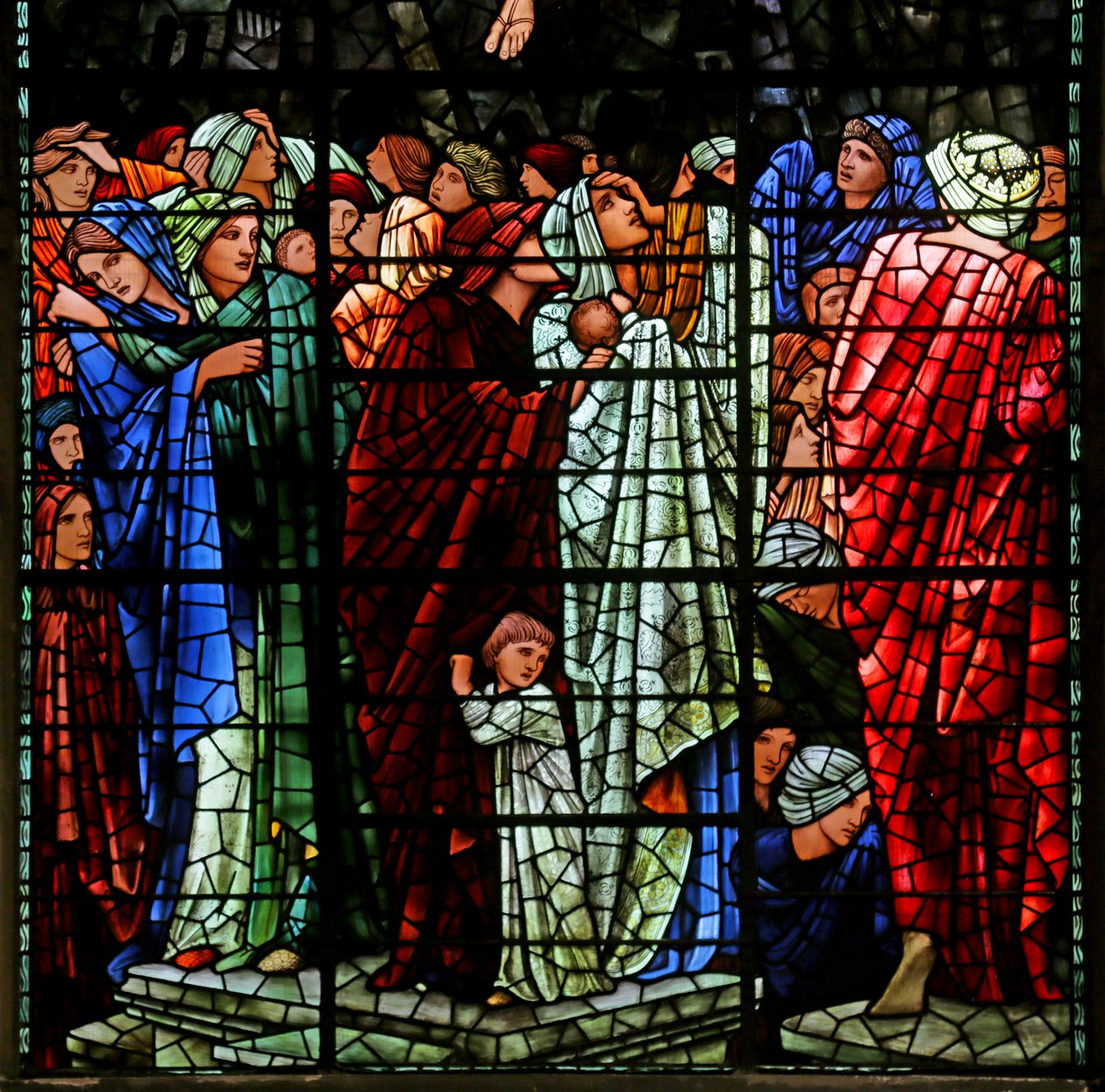 O último julgamento, 1885-1897 (vitral) de Edward Burne Jones