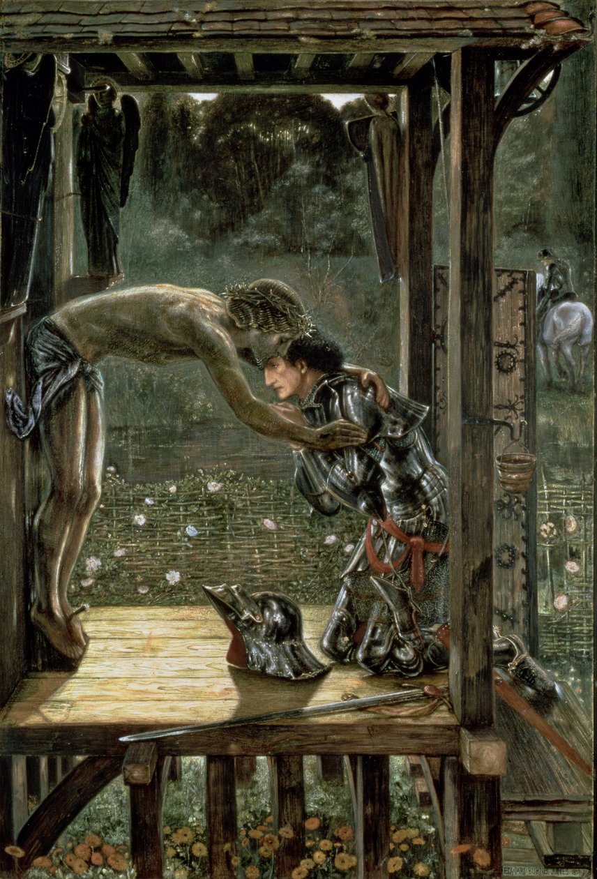O Cavaleiro Misericordioso, 1863 de Edward Burne Jones