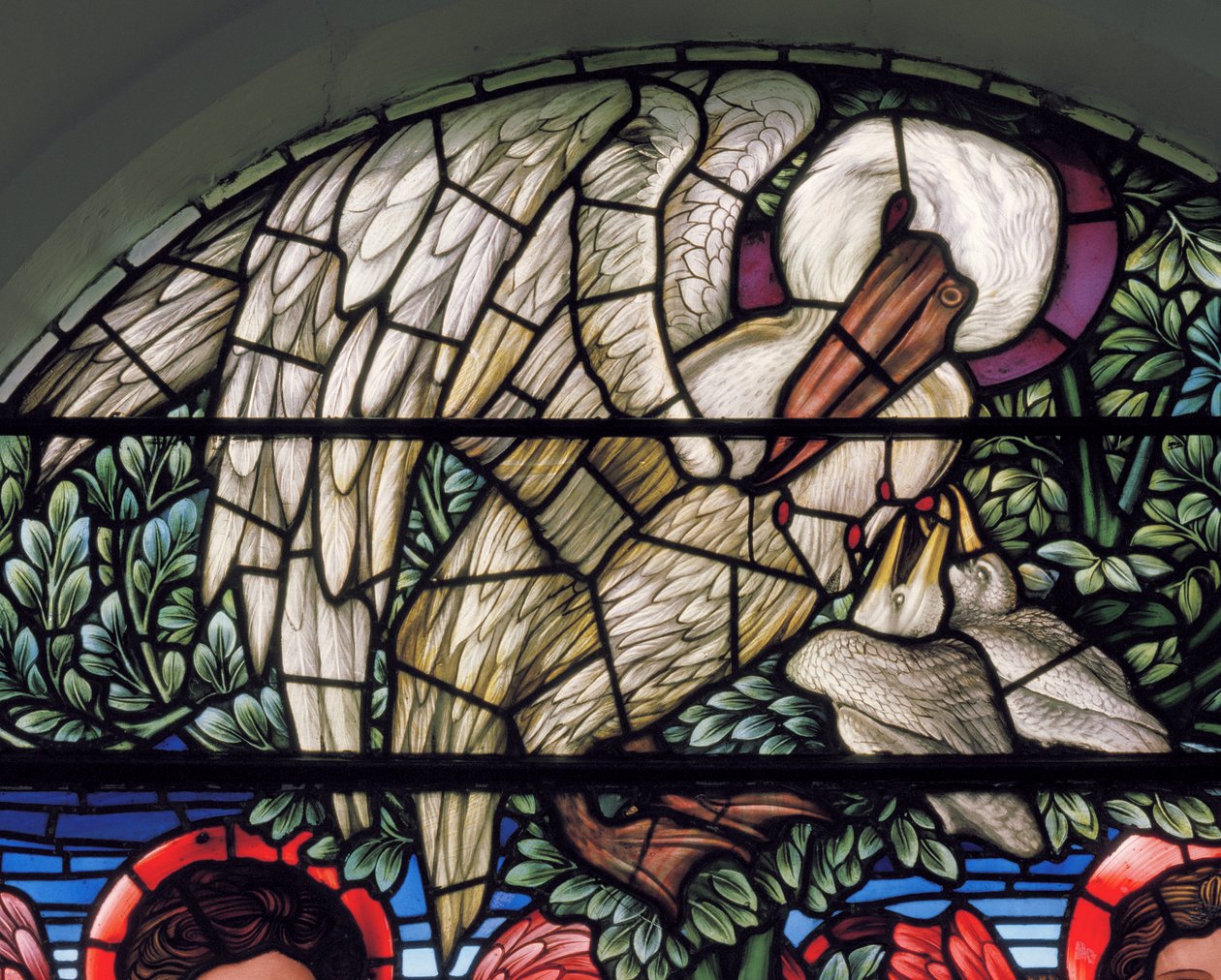 O Pelicano na sua piedade de Edward Coley Burne Jones