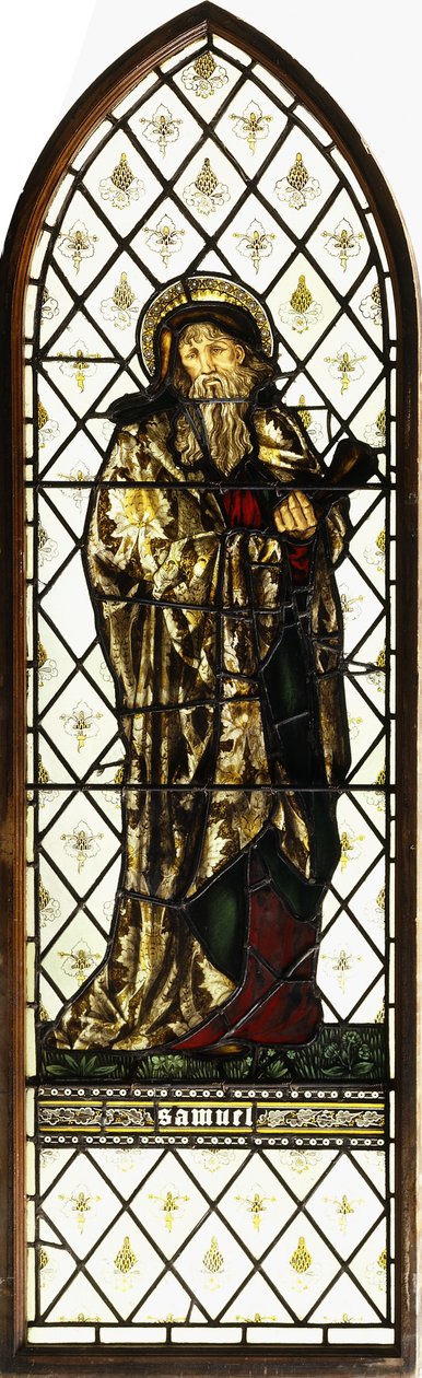 O Profeta Samuel, de Morris & Co, 1868 de Edward Burne Jones