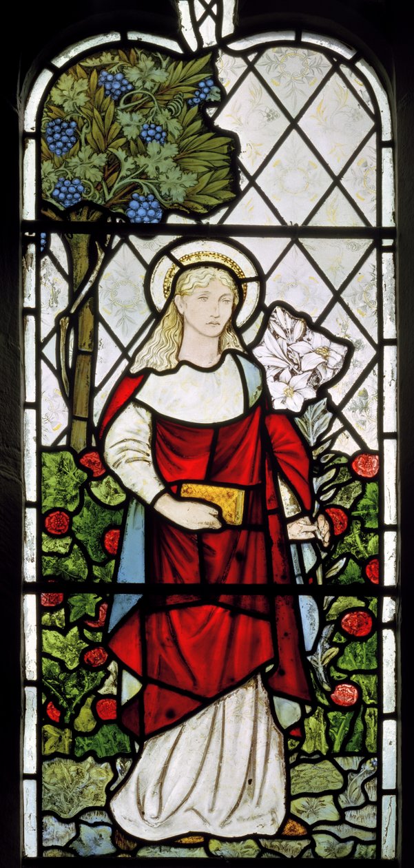A Virgem Maria, 1873 de Edward Burne Jones