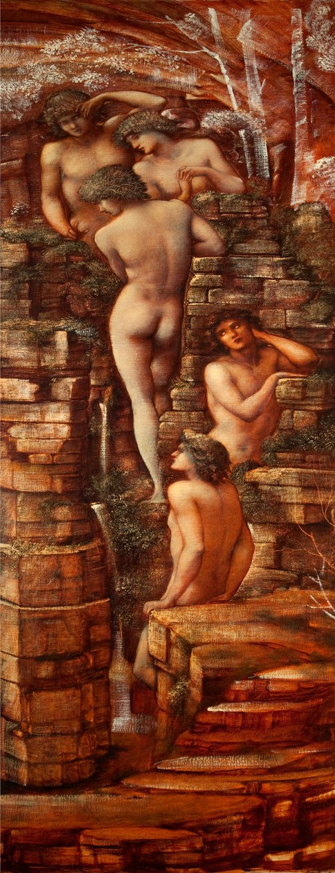 Ninfas de madeira, 1881-85 de Edward Burne Jones