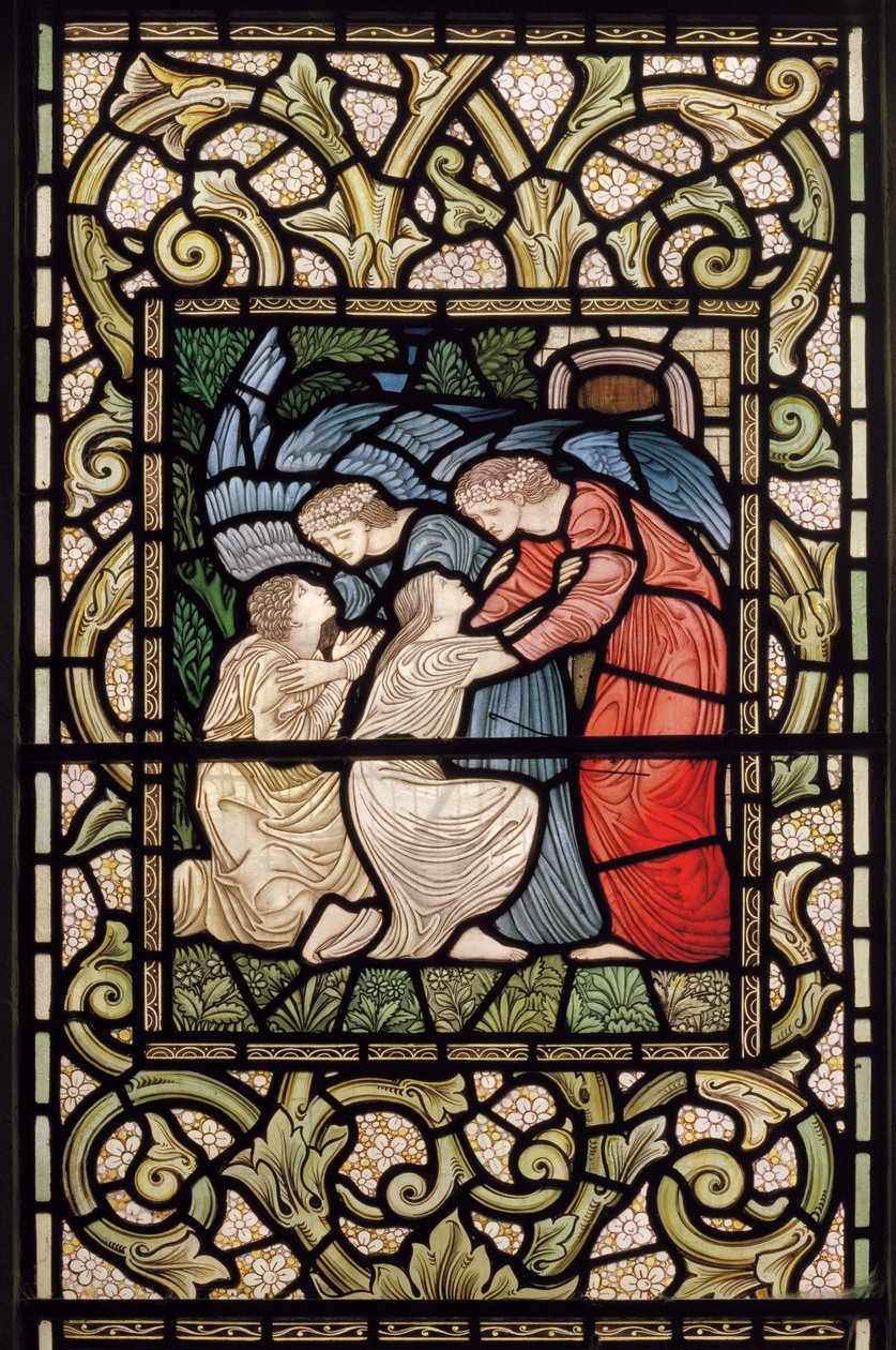 Wilden, Todos os Santos, Morris & Co., Edward Burne-Jones, John Henry Dearle (1859-1932), Recepção ao Paraíso, 1902-1914, Louisa, Alfred, Os Baldwins, Primeiro Ministro, Metodista, Worcestershire, Arts & de Edward Coley and Dearle Burne Jones