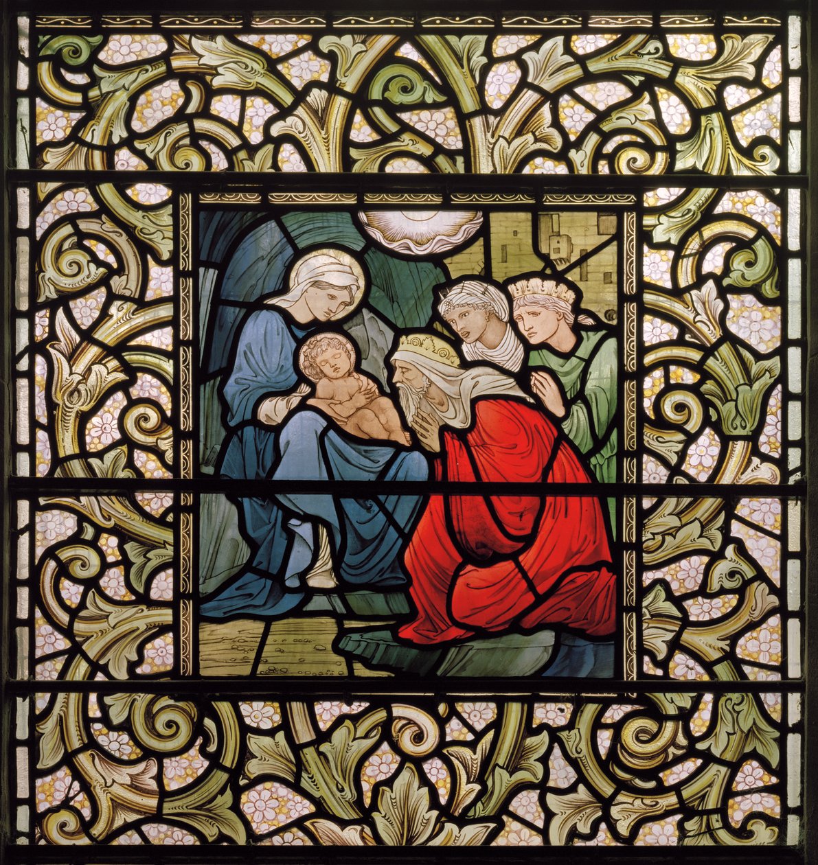 Wilden, Todos os Santos, Morris & Co., Edward Burne-Jones, John Henry Dearle (1859-1932), A Adoração dos Magos, 1902-1914, Louisa, Alfred, Os Baldwins, Primeiro Ministro, Metodista, Worcestershire, Artes de Edward Coley and Dearle Burne Jones