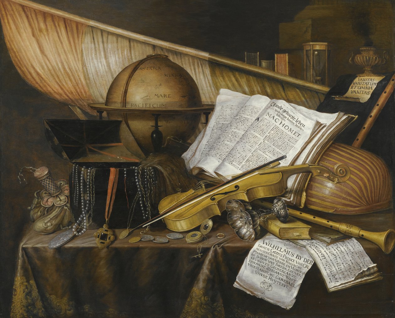 Vanitas ainda vida, 1632 de Edward Collier