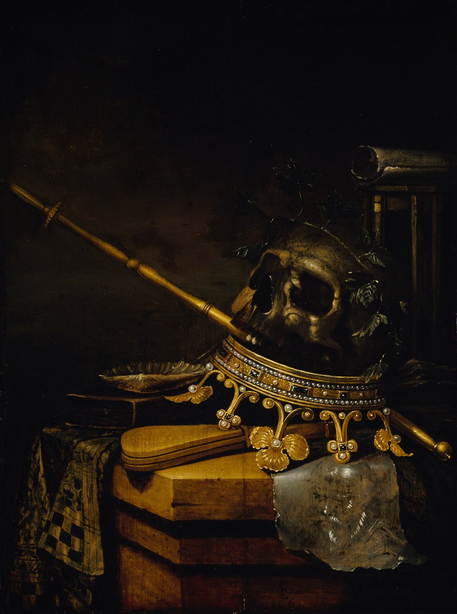 Vanitas ainda vida, 1661. de Edward Collier