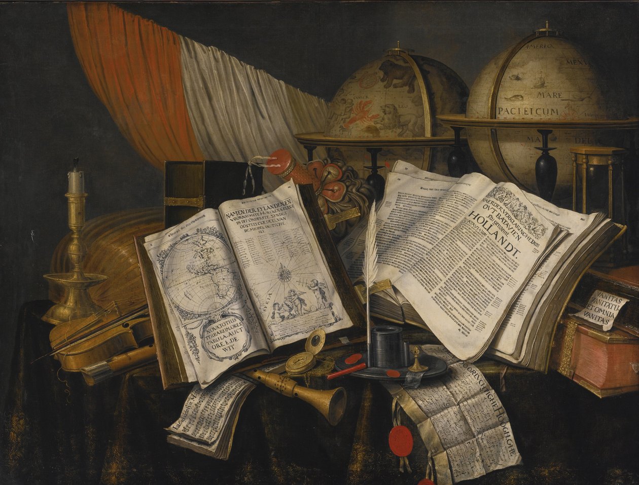 Vanitas ainda vida, 1662 de Edward Collier