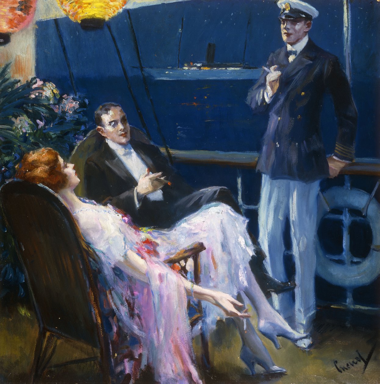 Num cruzeiro de Edward Cucuel