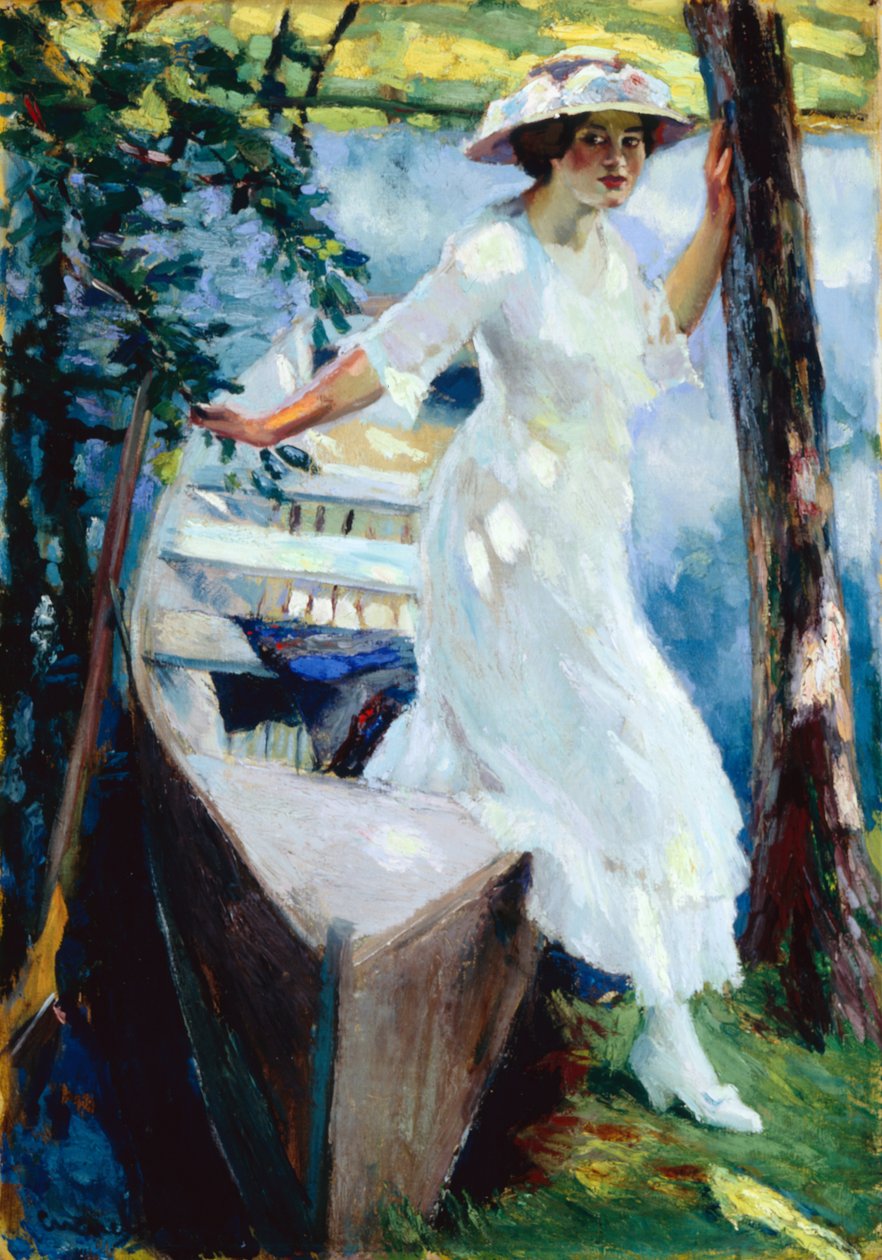 O encontro (óleo sobre tela) de Edward Cucuel
