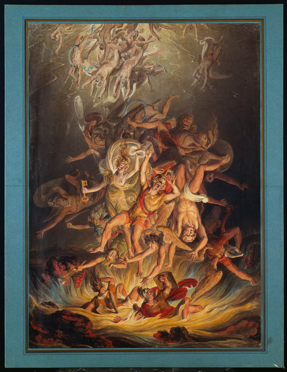 A Queda dos Anjos, 1798 de Edward Dayes